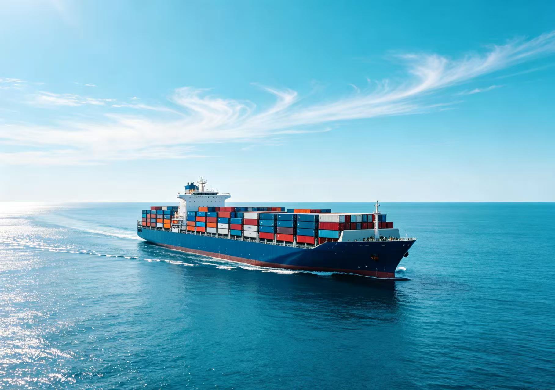 International container cargo ship for ocean freight logistics, Qunjiu Supply Chain reliable cargo solutions delivered on time